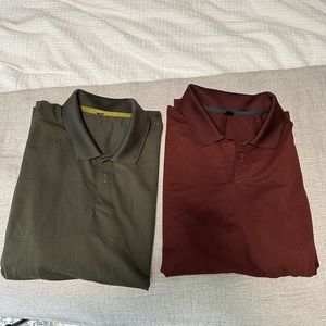 2 Mens Lululemon Polo shirts - Size L